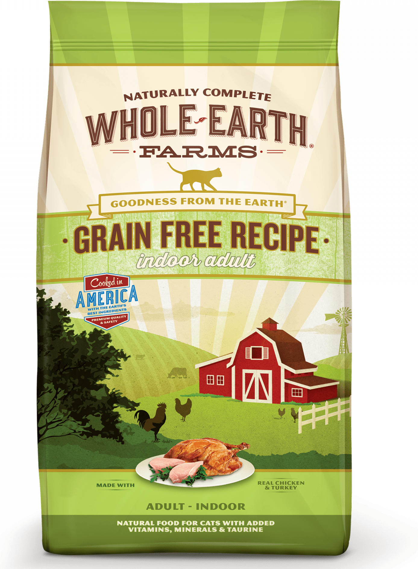Whole Earth Farms Grain Free Indoor Adult Recipe With Real Chicken And Turkey